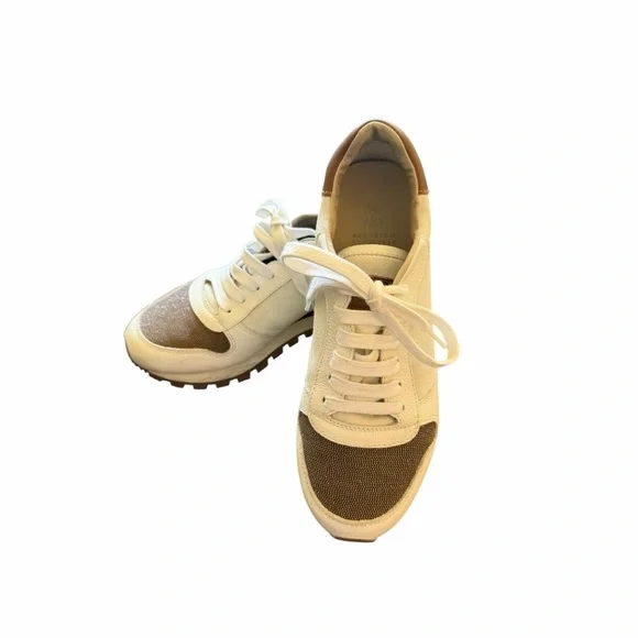 Brunello Cucinelli Low Top Sneakers Lace Up Monilli Shoes Authentic Size 39 - Picture 3 of 12